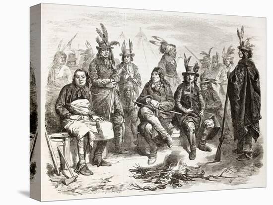 American Civil War: Delaware Indians (Lenape) Enrolled In Federal Army-marzolino-Stretched Canvas