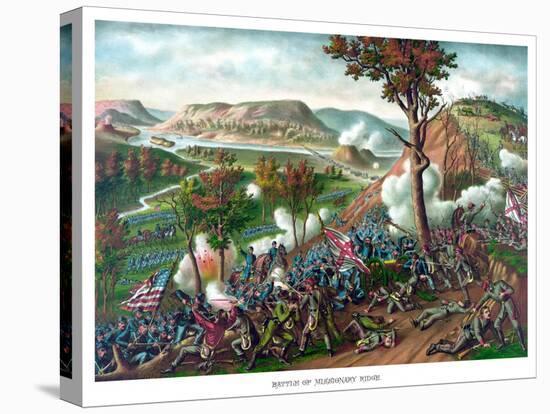 American Civil War Print Featuring the Battle of Missionary Ridge-null-Stretched Canvas
