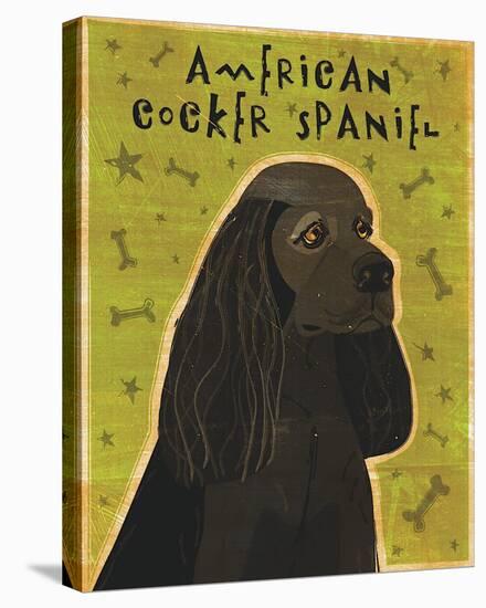 American Cocker Spaniel (black)-John Golden-Stretched Canvas