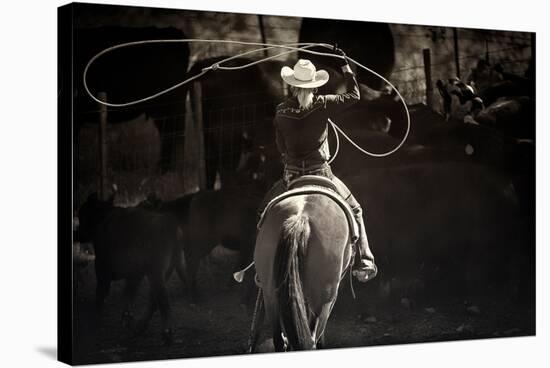 American Cowgirl-Lisa Dearing-Stretched Canvas