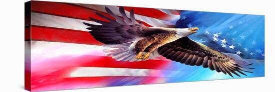 American Eagle Flag-Spencer Williams-Premier Image Canvas