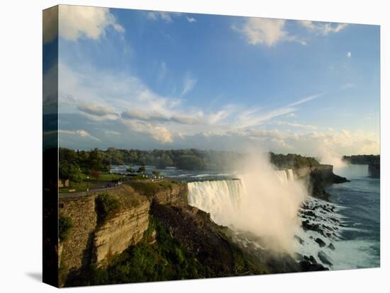American Falls with the Horseshoe Falls Behind, Niagara Falls, New York State, USA-Robert Francis-Premier Image Canvas