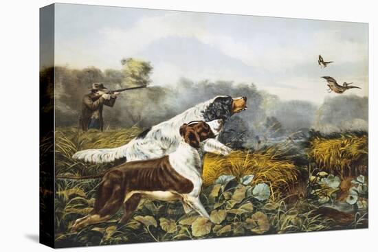 American Field Sports, a Chance For Both Barrels-Currier & Ives-Premier Image Canvas