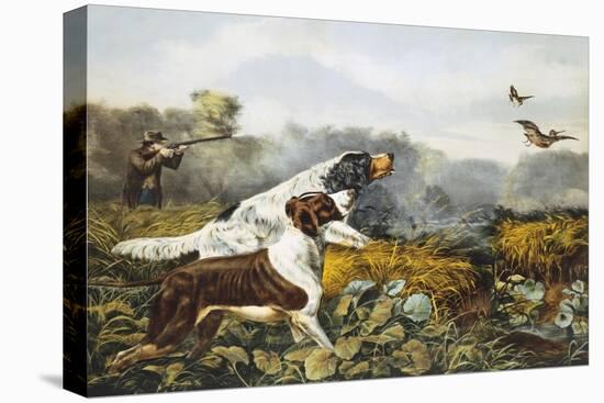 American Field Sports, a Chance For Both Barrels-Currier & Ives-Premier Image Canvas