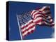 American Flag Flaps in Wind, Cle Elum, Washington, USA-Nancy & Steve Ross-Premier Image Canvas