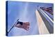 American Flags Surrounding the Washington Memorial on the National Mall in Washington Dc.-1photo-Premier Image Canvas