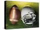 American Football Helmet and a Football-null-Premier Image Canvas