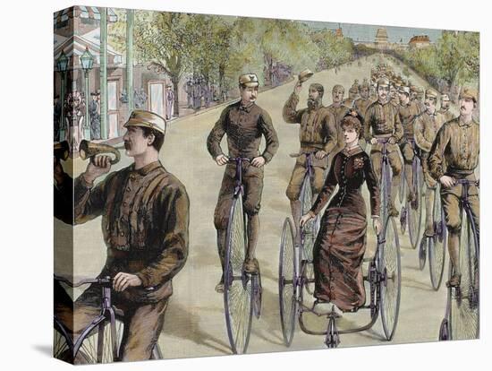 American League Cycles in Pennsylvania Avenue. Mid May 1884, Washington, Usa-Prisma Archivo-Premier Image Canvas