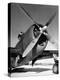 American P-47 Thunderbolt Fighter Plane and its Pilot-Dmitri Kessel-Premier Image Canvas