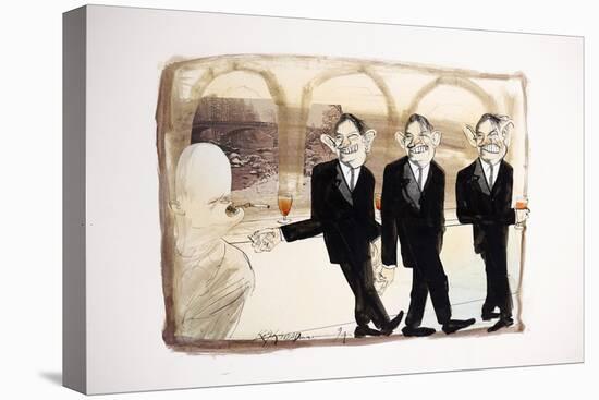 American Politics 19, 1994 (ink, acrylic, and collage on paper)-Ralph Steadman-Premier Image Canvas