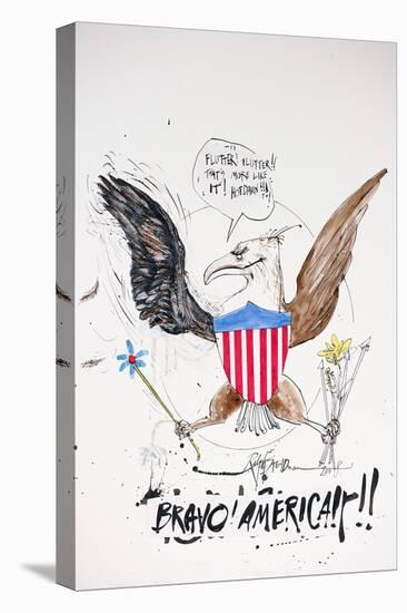 American Politics 2, Bravo America!!, 2008 (drawing)-Ralph Steadman-Premier Image Canvas