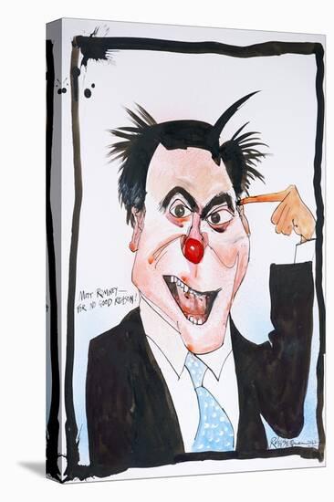American Politics 5, Mitt Romney - For No Good Reason!, 2012 (drawing)-Ralph Steadman-Premier Image Canvas