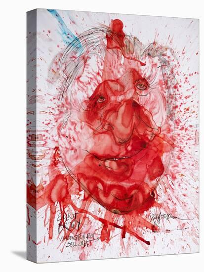 American Politics, Elliott Broidy (ink and acrylic on paper)-Ralph Steadman-Premier Image Canvas