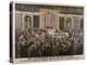 American President Woodrow Wilson Asks Congress to Declare War-null-Stretched Canvas