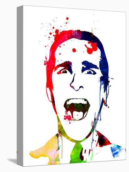 American Psycho Watercolor-Lora Feldman-Stretched Canvas