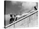 American Soldier Chatting with a Sunbathing German Girl in Postwar Berlin-Margaret Bourke-White-Premier Image Canvas