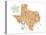 American State - Texas-Clara Wells-Stretched Canvas