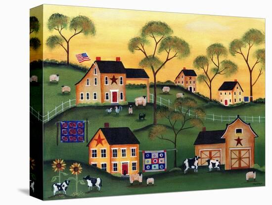 American Sunshine Country Farm-Cheryl Bartley-Premier Image Canvas