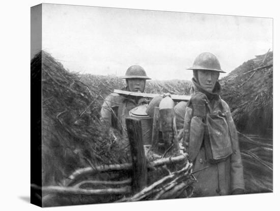 American Troops at the Front Delivering Soup to their Comrades, 1917-1918-null-Premier Image Canvas