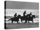 American Visitors Enoying Horseback Riding on Rosarita Beach-Allan Grant-Premier Image Canvas