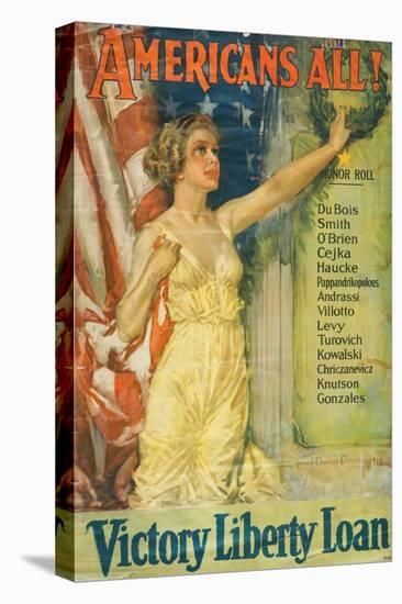 "Americans All!: Victory Liberty Loan", 1919-Howard Chandler Christy-Premier Image Canvas