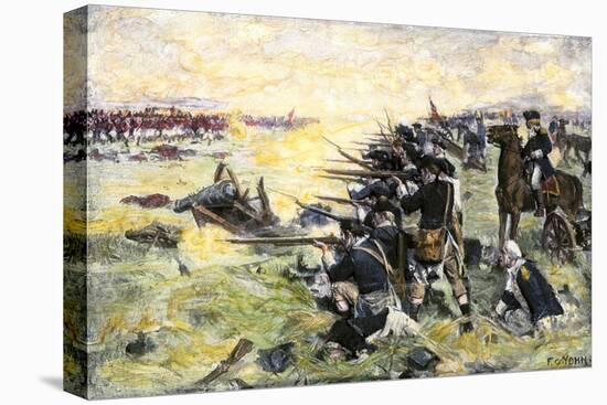 Americans Holding Their Ground at the Battle of the Brandywine, American Revolution, c.1777-null-Premier Image Canvas