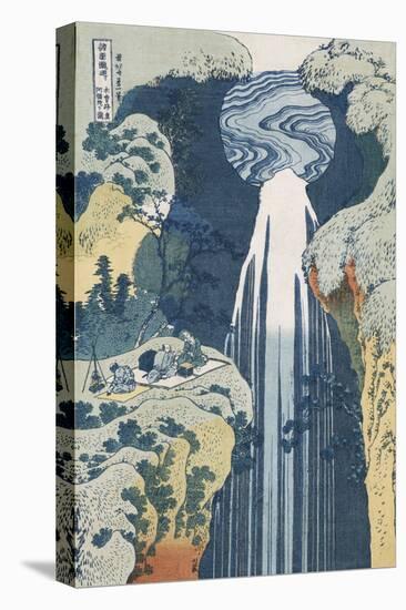 Amida Waterfall on the Kiso Highway'-Katsushika Hokusai-Premier Image Canvas