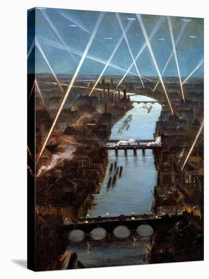 Among London Searchlights-Christopher Richard Wynne Nevinson-Premier Image Canvas