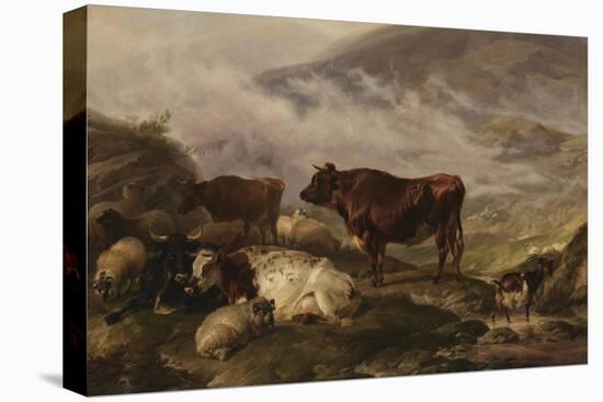 Among the Cumberland Mountains - Mist Clearing Off-Thomas Sidney Cooper-Premier Image Canvas