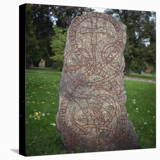 An 11th Century Viking Runestone from Lagga Parish, Uppsala, Sweden, Scandinavia, Europe-Christopher Rennie-Premier Image Canvas