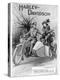An Advertisement for Harley- Davidson Showing a Soldier Taking His Lady Friend for a Ride-null-Premier Image Canvas