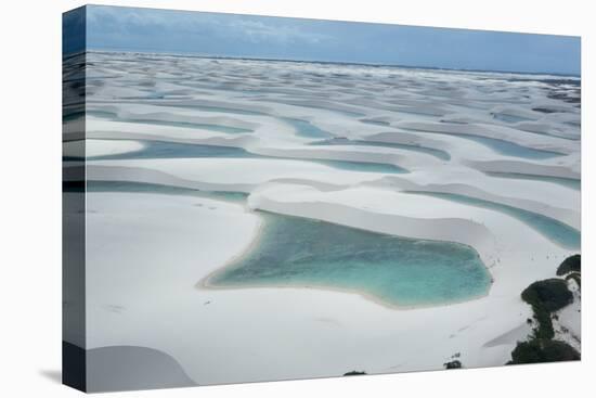 An Aerial Shot of Brazil's Lencois Maranhenses Sand Dunes and Lagoons-Alex Saberi-Premier Image Canvas