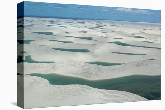 An Aerial Shot of Brazil's Lencois Maranhenses Sand Dunes and Lagoons-Alex Saberi-Premier Image Canvas