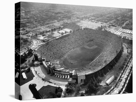 An Aerial View of the Los Angeles Coliseum-J^ R^ Eyerman-Premier Image Canvas