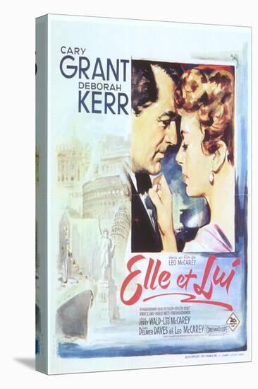 An Affair to Remember, Spanish Movie Poster, 1957-null-Stretched Canvas