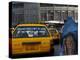 An Afghan Woman Clad in a Burqa Walks Next to a Taxi in Kabul, Afghanistan, Wednesday, June 7, 2006-Rodrigo Abd-Premier Image Canvas