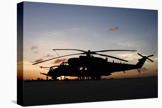 An Ah-2 Sabre at Sunset in Natal, Brazil-Stocktrek Images-Premier Image Canvas