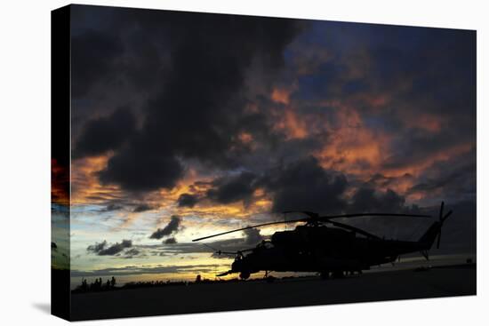 An Ah-2 Sabre at Sunset in Natal, Brazil-Stocktrek Images-Premier Image Canvas