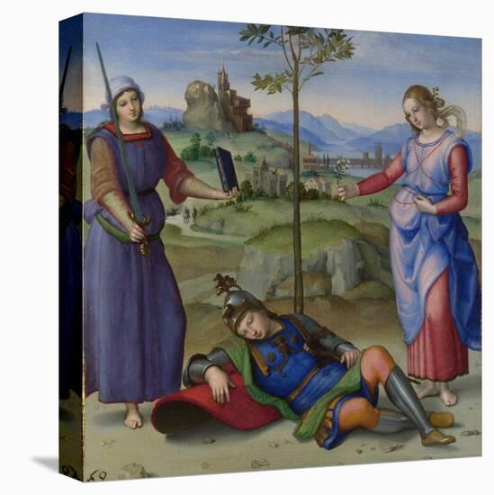 An Allegory (Vision of a Knigh), C. 1504-Raphael-Premier Image Canvas