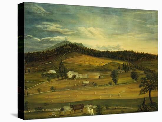 An American Farm, American School (19th Century)-John Bachman-Premier Image Canvas