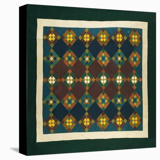 An Amish Pieced & Quilted Cotton Coverlet, Late 19th Century-null-Premier Image Canvas