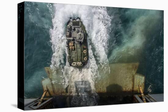 An Amphibious Assault Vehicle Exits the Well Deck of USS Bataan-null-Premier Image Canvas