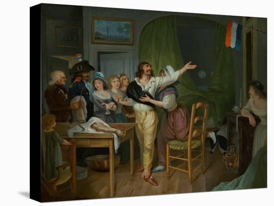 An Amputee's Devotion to the Homeland (Oil on Canvas)-French School-Premier Image Canvas