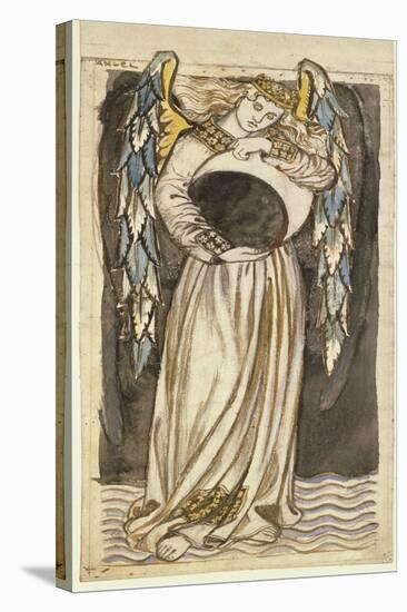 An Angel Holding a Waning Moon-William Morris-Premier Image Canvas