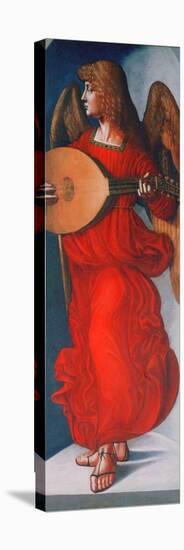 An Angel in Red with a Lute, 1490-1499-Leonardo da Vinci-Premier Image Canvas