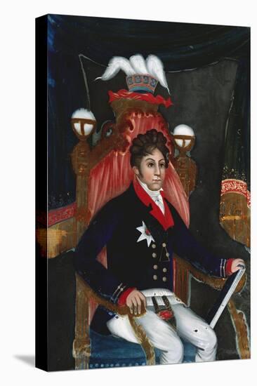 An Anglo Chinese Reverse Glass Painting of George Iv as Prince Regent-null-Premier Image Canvas