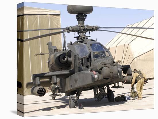 An Apache Helicopter at Camp Bastion, Afghanistan-Stocktrek Images-Premier Image Canvas