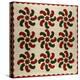 An Appliqued Cotton Quilted Coverlet, American, Mid 19th Century-null-Premier Image Canvas