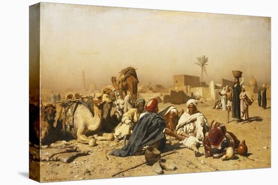 An Arab Encampment-Leopold Carl Muller-Premier Image Canvas