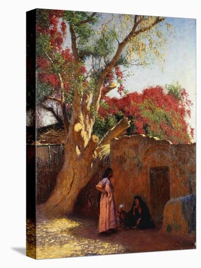 An Arab Family Outside a Village-Ludwig Deutsch-Premier Image Canvas